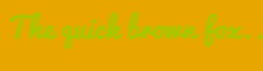 Image with Font Color 9ECB00 and Background Color E8A600